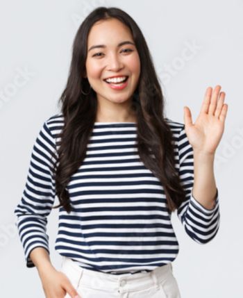 Woman Waving